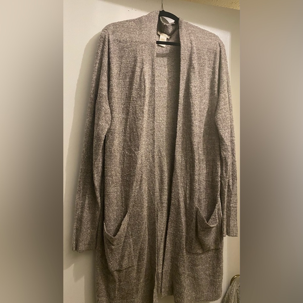 Matty M long cardigan. Worn once. Heathered Tan color. Super soft.